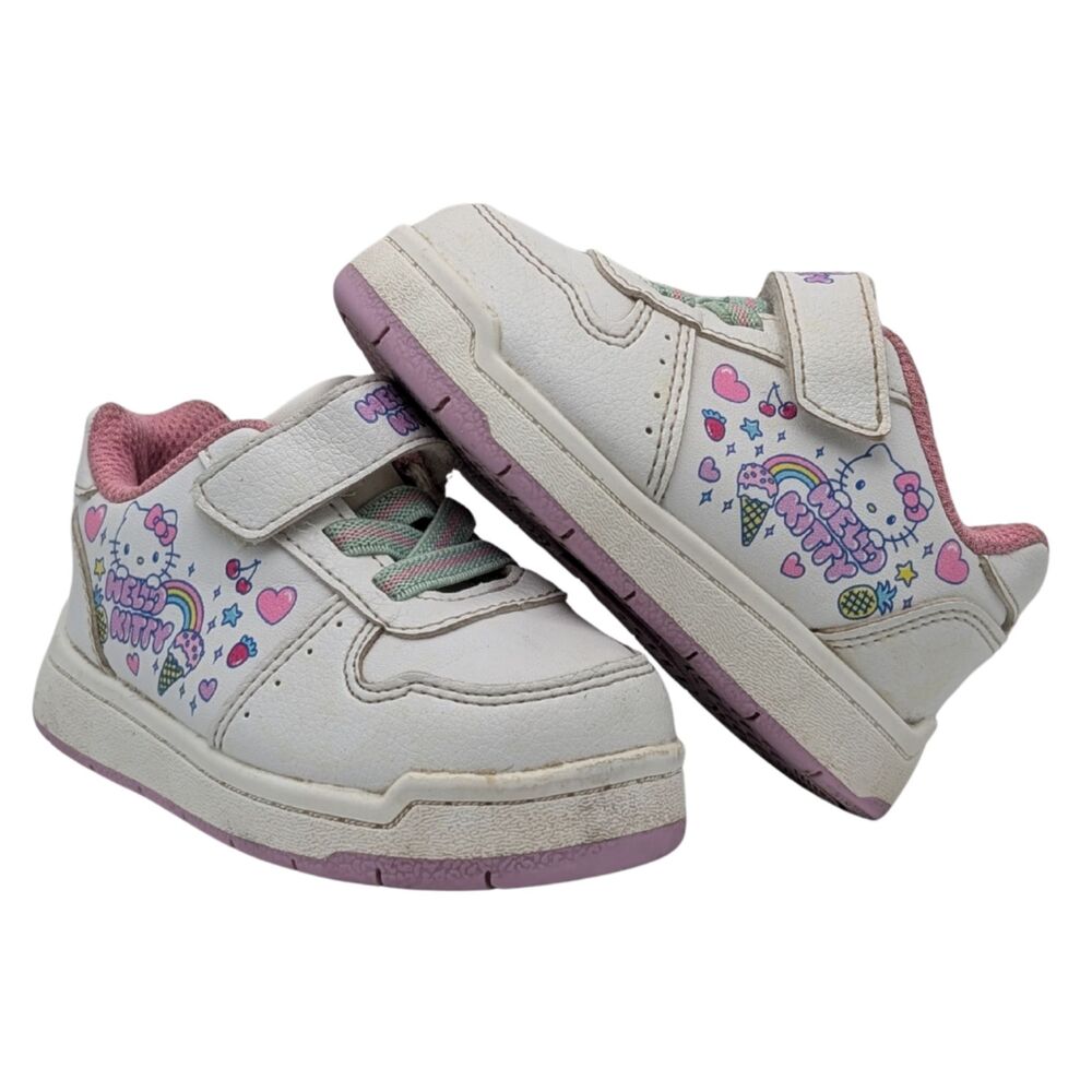 Hello Kitty White Pink Kids Sneaker Size toddler 5